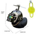 Rubber Duck Dashboard Ornament | Spinning Propeller Helmet & Glasses Car Dashboard Ornament QXL Strap style