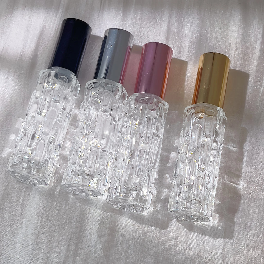 4-Pack 0.34oz Glass Perfume Spray Bottles | Travel Atomizer Perfume Atomizer Set QXL