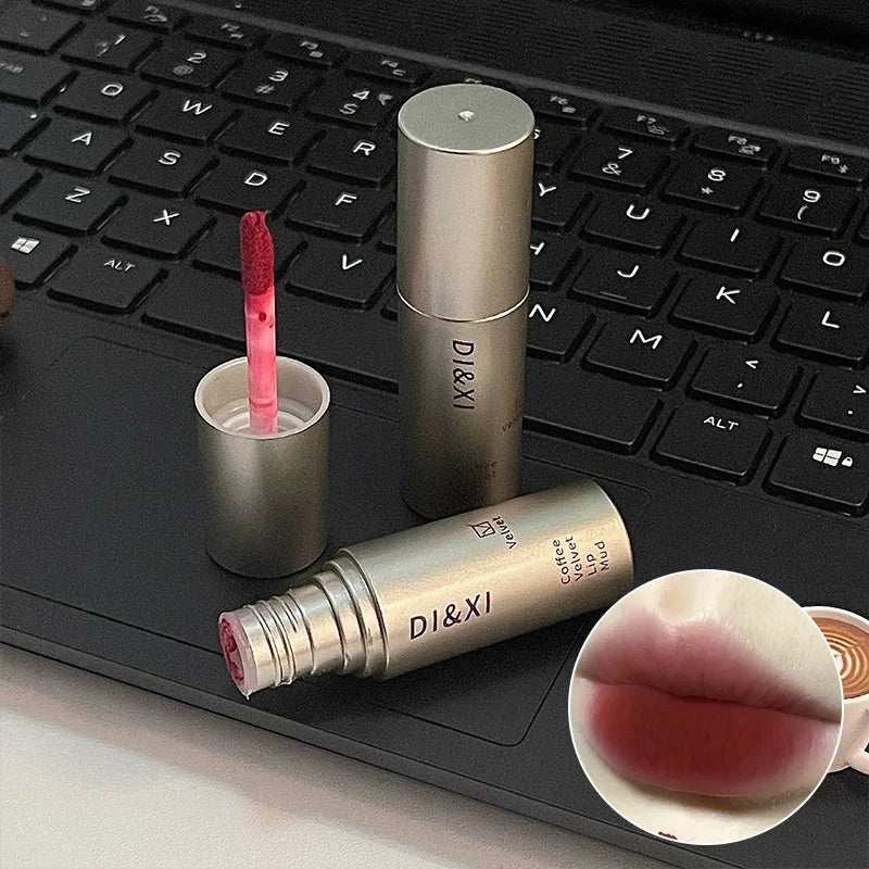 DIXI Mini Matte Lip Glaze – Velvet Latte Shade Lipstick 2g Matte Lip Glaze QXL