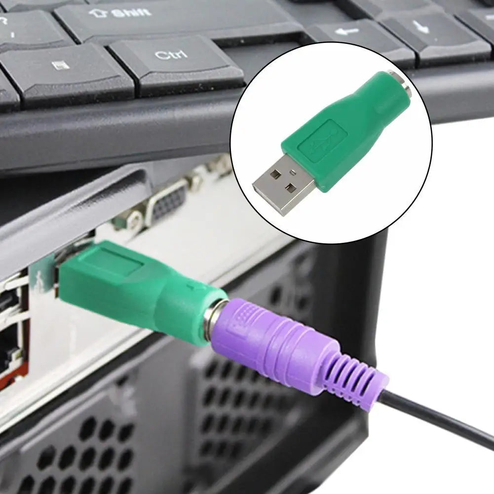 USB to PS/2 Adapter 1–3 Pack | Keyboard & Mouse Converter USB to PS/2 Adapter QXL