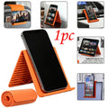 Flexible Silicone Phone Holder | Multi-Angle Foldable Stand Phone Stand QXL Orange-1Pc