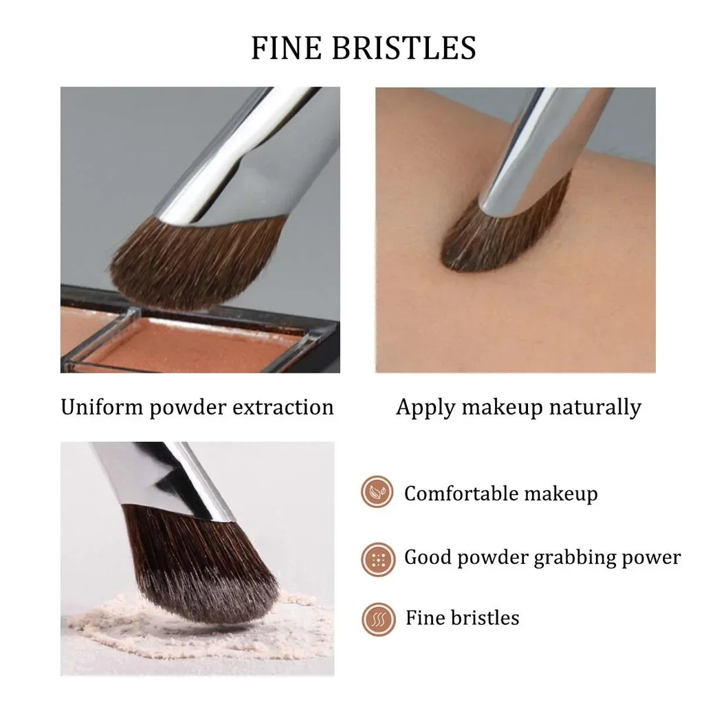 Nose Contour & Highlight Makeup Brush | Soft Sickle Head Contour Makeup Brush QXL