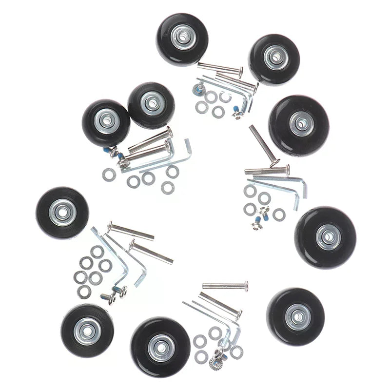 Luggage Replacement Wheels & Axles Kit 40–54mm | Suitcase Repair Luggage Wheel Repair Kit QXL