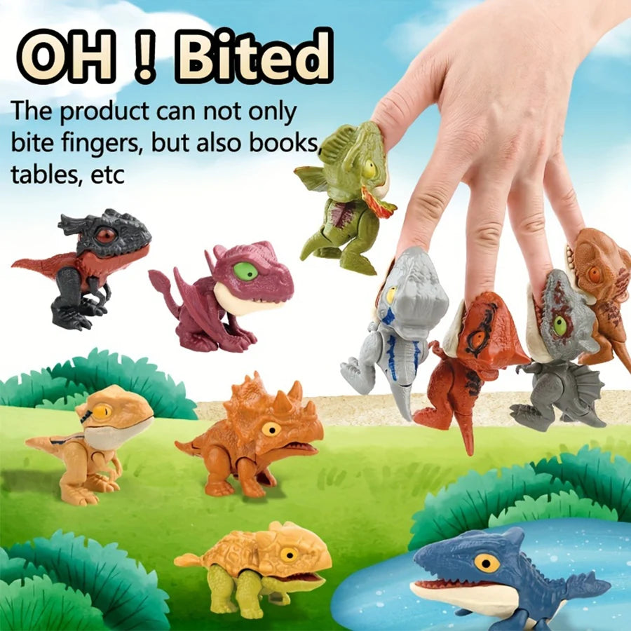 Dinosaur Finger Puppets Set | 5, 6 & 8-Piece Kids Toy Finger Puppet Set QXL