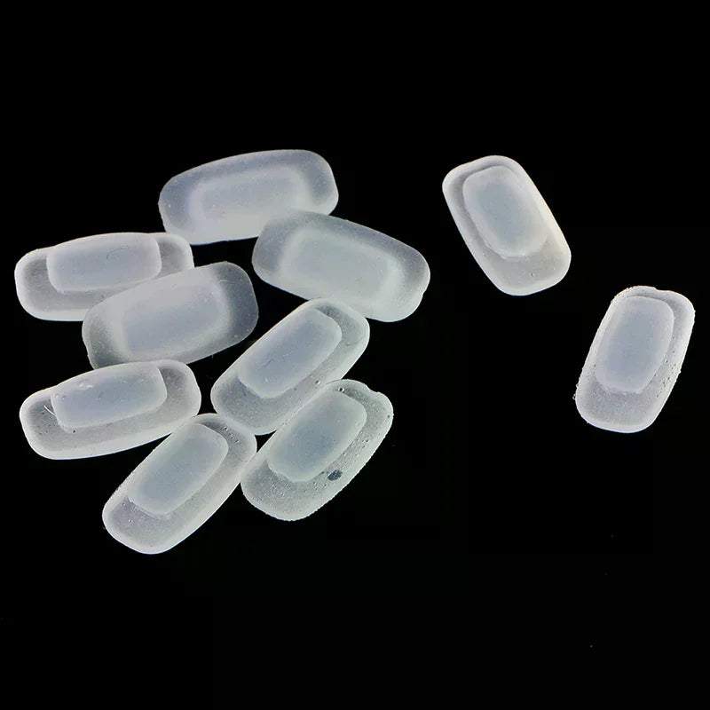 5-Pack Soft Silicone Rectangle Nose Pads for Glasses & Sunglasses Eyeglass Nose Pads QXL