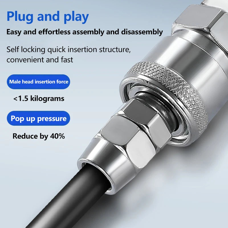 EU Pneumatic Quick Coupler | Air Compressor Hose Fitting 6–12mm Pneumatic Quick Coupler QXL