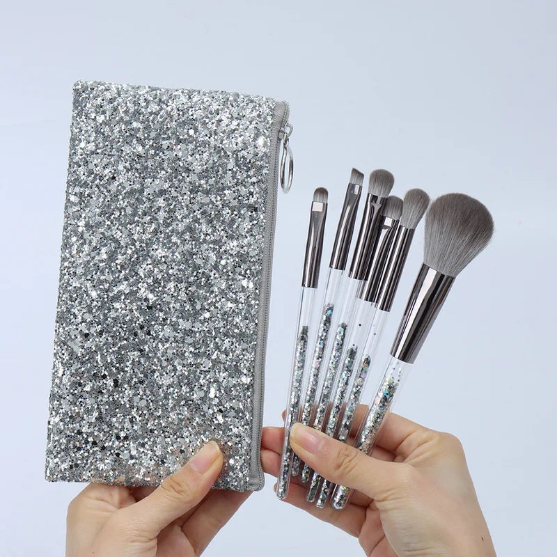 Zoreya 6-Piece Makeup Brush Set | Eyeshadow & Blush Makeup Brush Set QXL