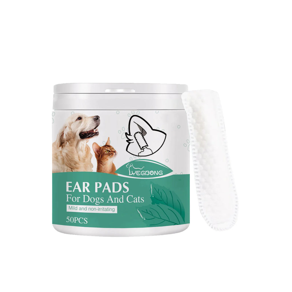 Pet Ear Cleaning Finger Cots | Cat & Dog Ear Care Pet Ear Cleaning Cots QXL 50pcs
