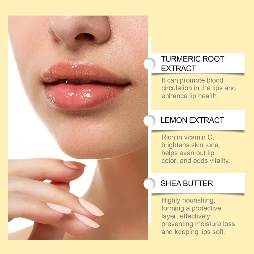 Eelhoe Lemon Ginger Turmeric Lip Balm | Moisturizing & Exfoliating Lip Balm QXL