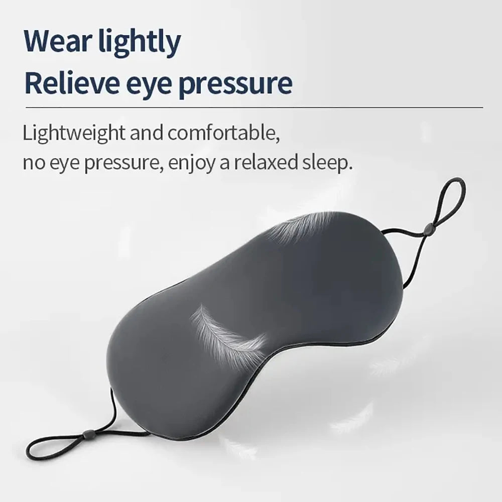 Dual-Use Warm & Cool Silk Sleep Mask | Light Blocking Travel Sleep Eye Mask QXL