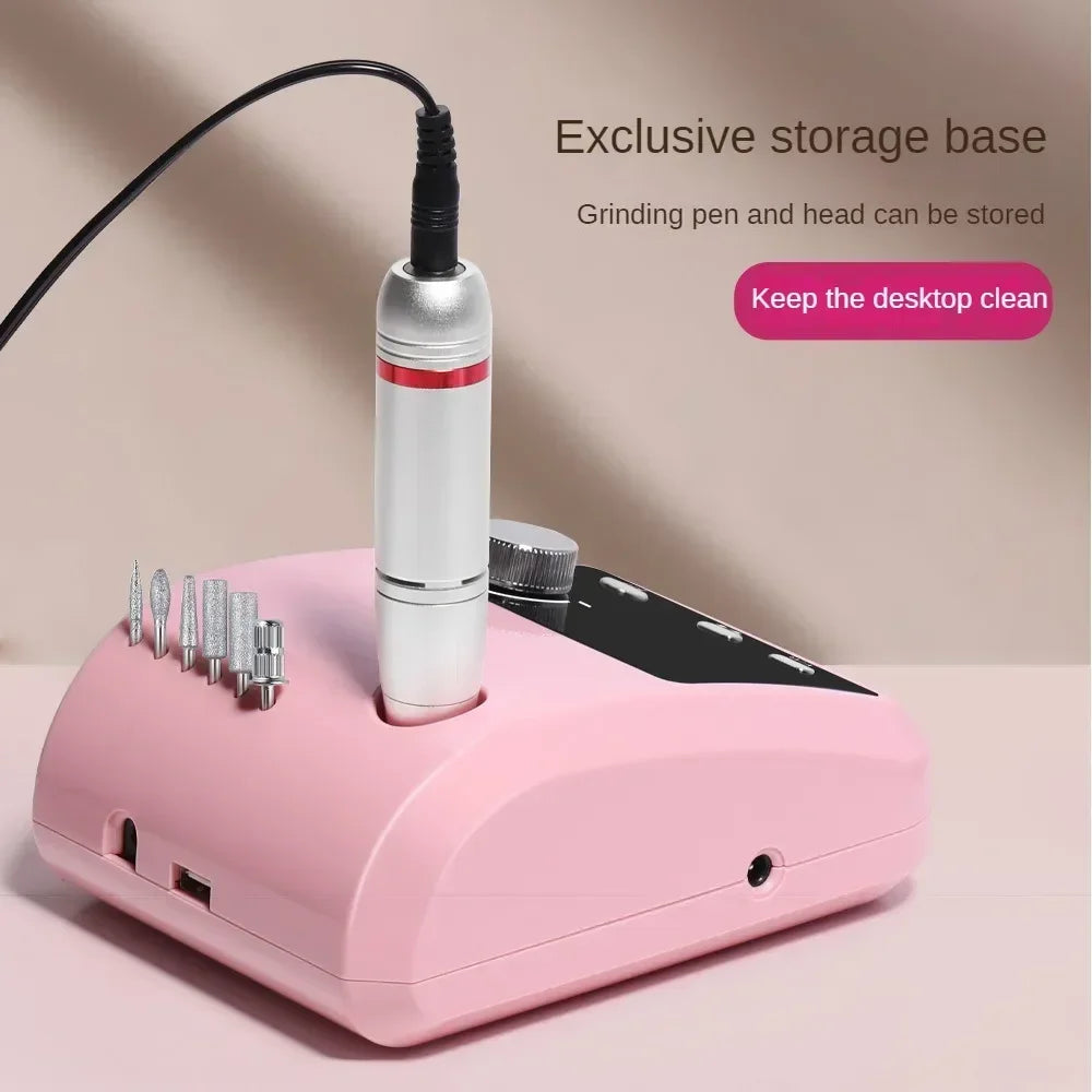 45000 RPM Rechargeable Electric Nail Drill | Pro Manicure Tool Electric Nail Drill QXL