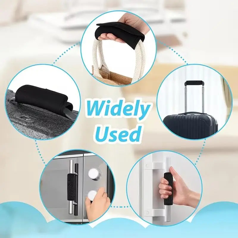 2-Pack Black Luggage Handle Covers | Soft Suitcase Protectors Luggage Handle Cover QXL