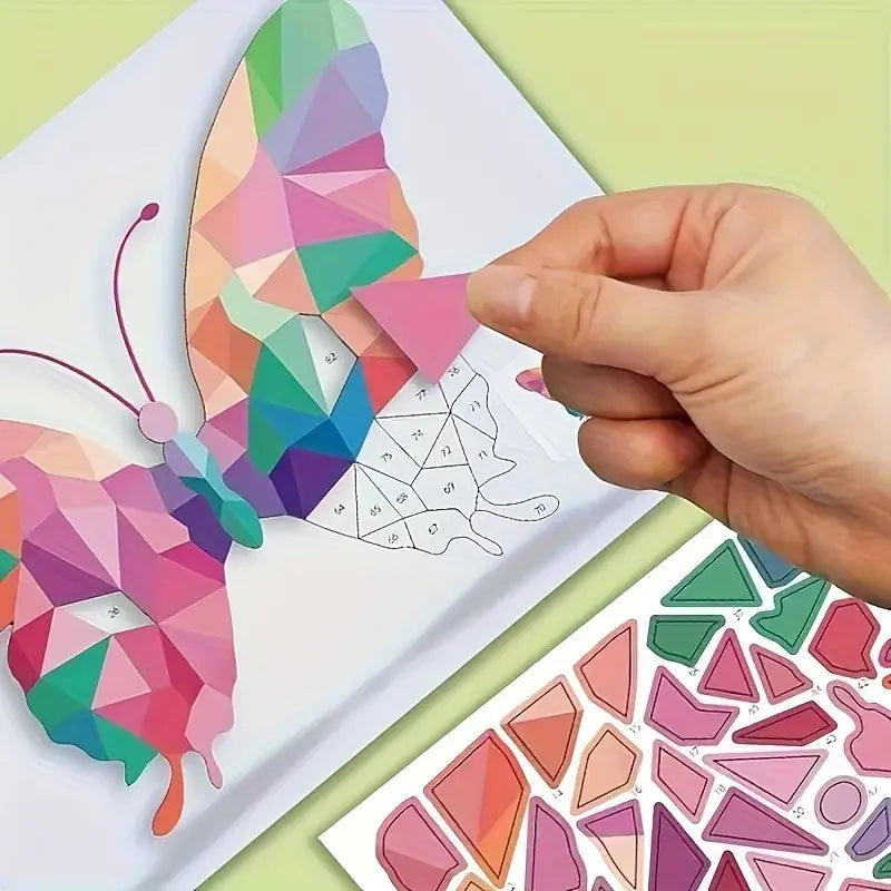8-Pack 3D Geometric Sticker Puzzle Kit | DIY Craft for Kids & Adults DIY Craft Kit QXL