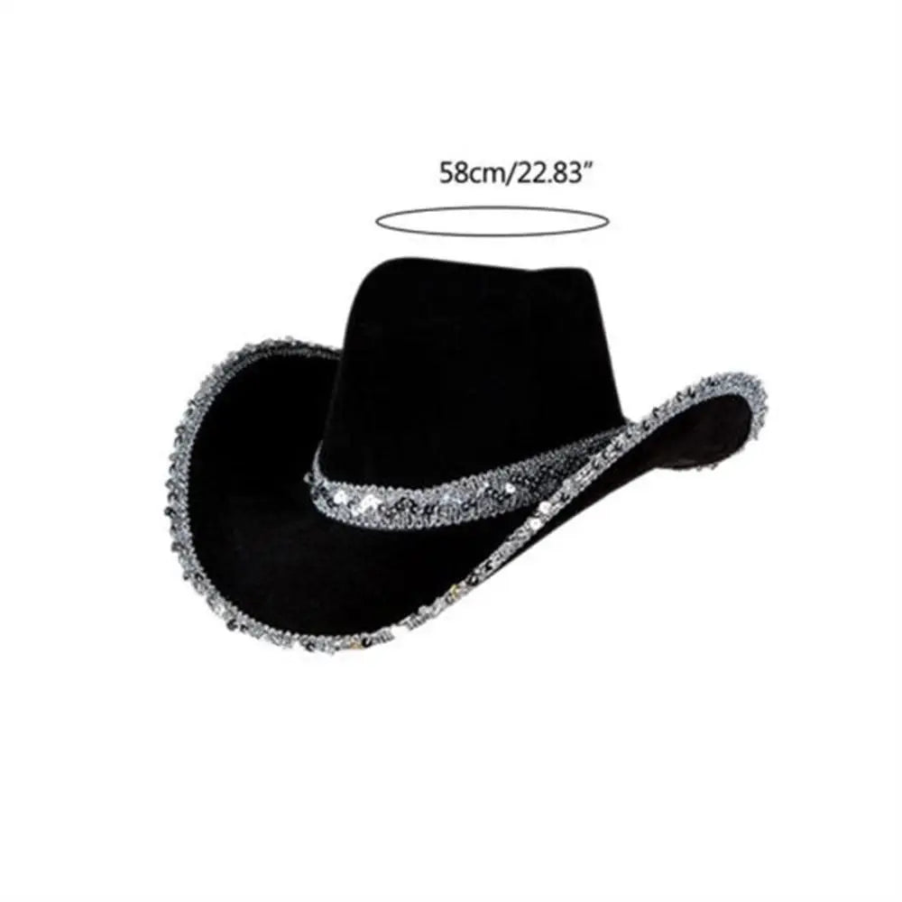 Sequin Cowgirl Hat | Bachelorette & Costume Party Sequin Cowgirl Hat QXL