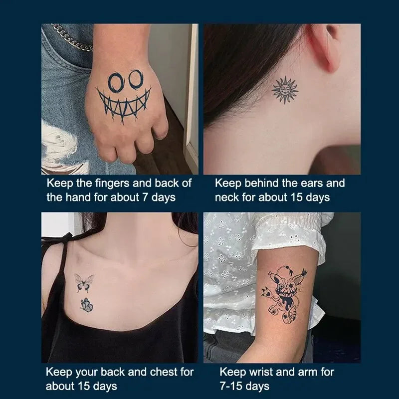 30-Pack Cartoon Temporary Tattoo Stickers | Waterproof Body Art Temporary Tattoo Stickers QXL