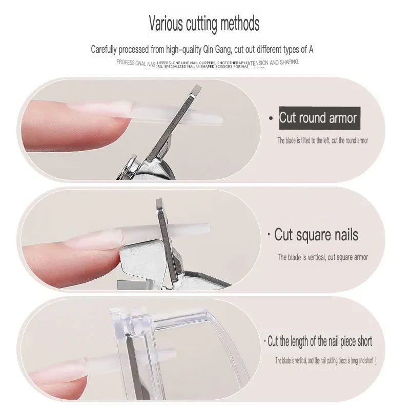 Anti-Splash French Nail Clipper | False Nail Shaping Tool Nail Clipper QXL