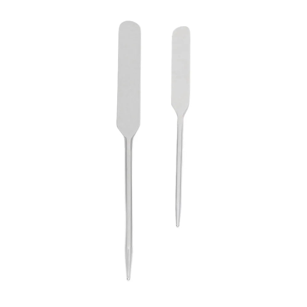 2-Pack Double-Ended Stainless Steel Makeup & Nail Spatula Makeup Mixing Spatula QXL