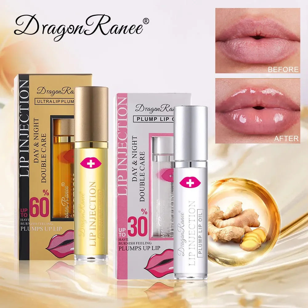 Dragon Ranee Lip Plumper Oil | Volumizing Roll-On Lip Gloss Lip Plumper Oil QXL