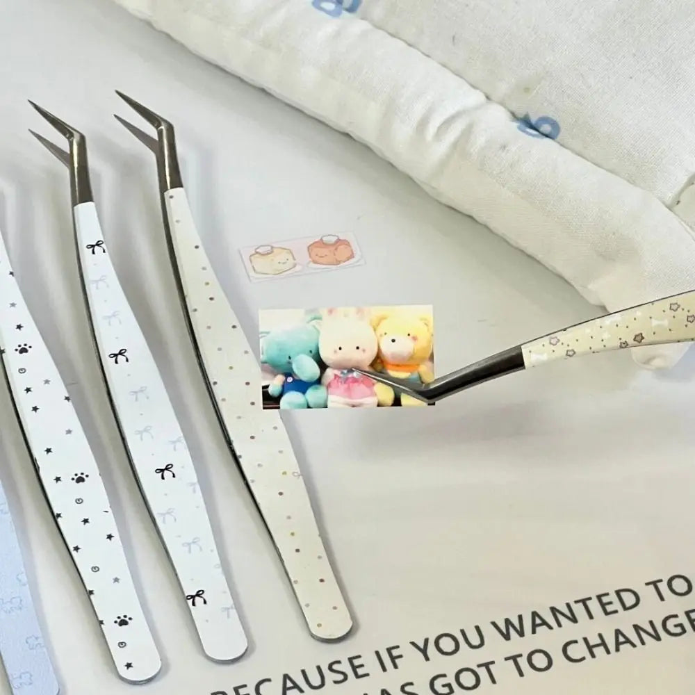 Cartoon Lash Extension Tweezers | Anti-Static Stainless Steel Lash Extension Tweezer QXL