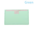 Shatterproof Pocket Makeup Mirror | PU Leather Card Mirror Pocket Makeup Mirror QXL Green