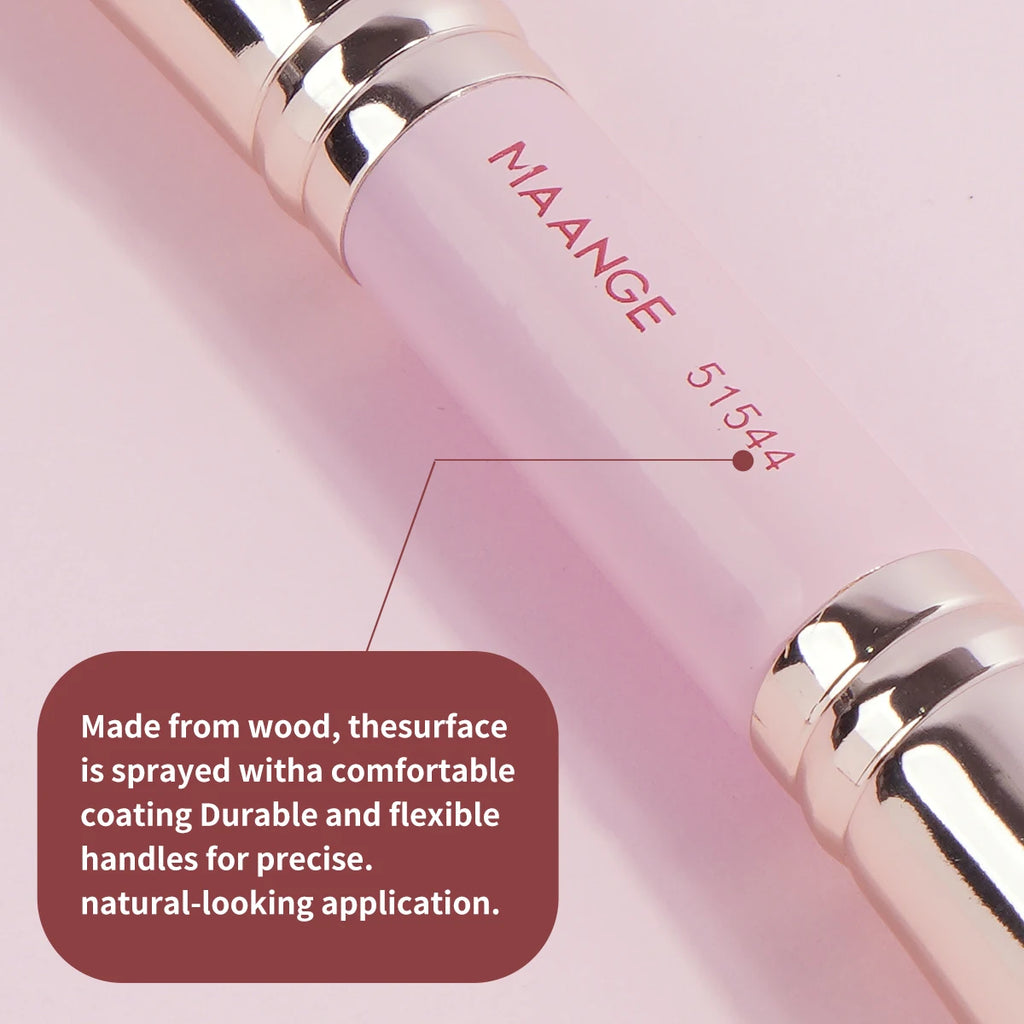 MAANGE 4-Pc Dual-Ended Makeup Brush Set | Travel Box Makeup Brush Set QXL