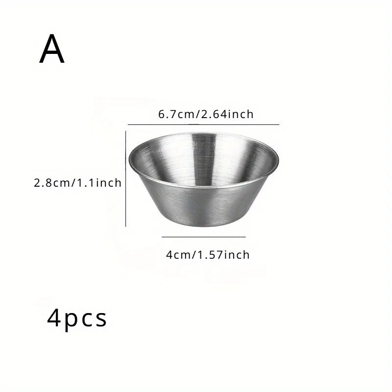 Stainless Steel Dipping Sauce Cups | Ramekins & Saucers Dipping Sauce Cups QXL