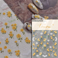 5D Autumn Maple Leaf Soft Embossed Nail Art Stickers | NAILFYOU Nail Art Stickers QXL MS653