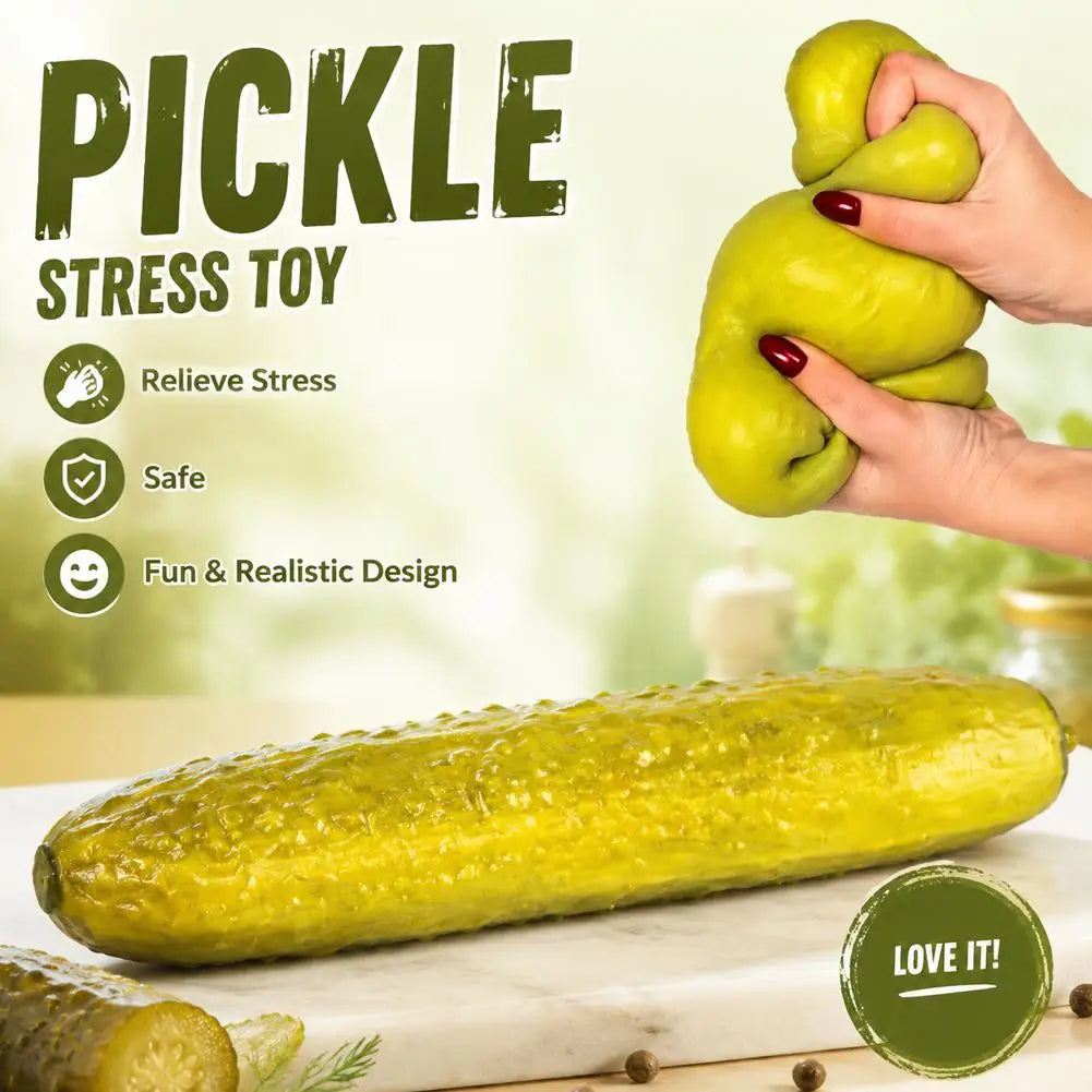 Cucumber Squishy Fidget Toy | Novelty Squeeze Toy for Kids & Adults Squishy Fidget Toy QXL