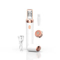 2-in-1 Facial Epilator & Trimmer | USB Rechargeable Hair Remover Facial Epilator QXL White