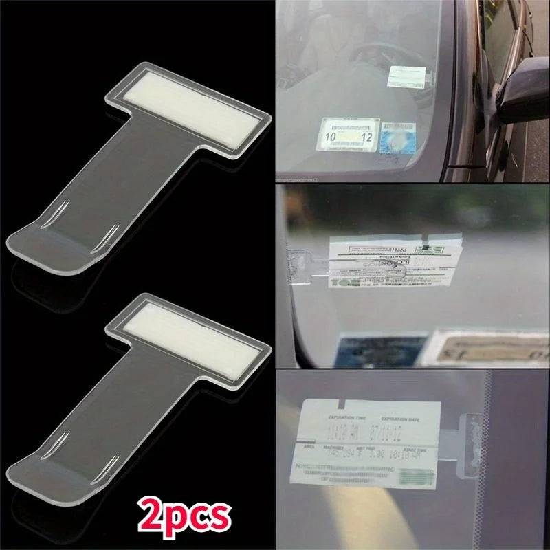Temporary Parking Ticket Holder | Car Windshield Card Holder Car Card Holder QXL