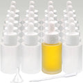 20-Pack Frosted Glass Dropper Bottles 30ml | Essential Oil Set Glass Dropper Bottles QXL Clear Frosted 20pcs 30ml Glass