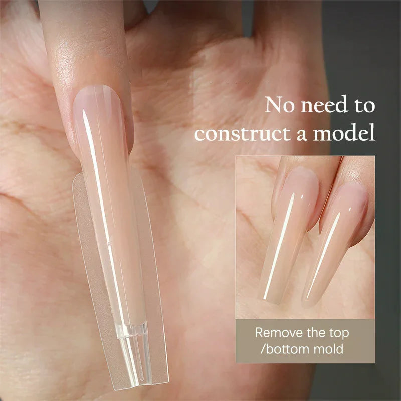 240-Pc Reusable Dual Nail Forms | Coffin & Almond Extensions Nail Extension Forms QXL
