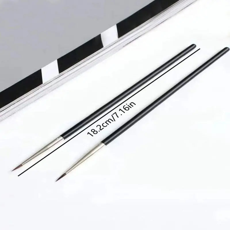 2-Pack Fine Tip Eyeliner Brushes – Soft Nylon Eye Makeup Set Eyeliner Brush Set QXL