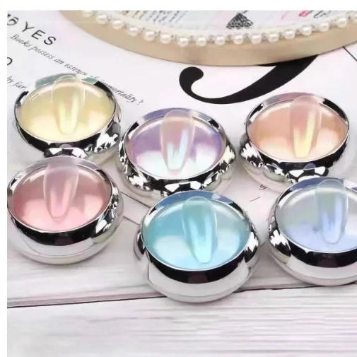 6-Piece Aurora Holographic Nail Powder | Mirror Chrome Effect Set Nail Art Powder QXL