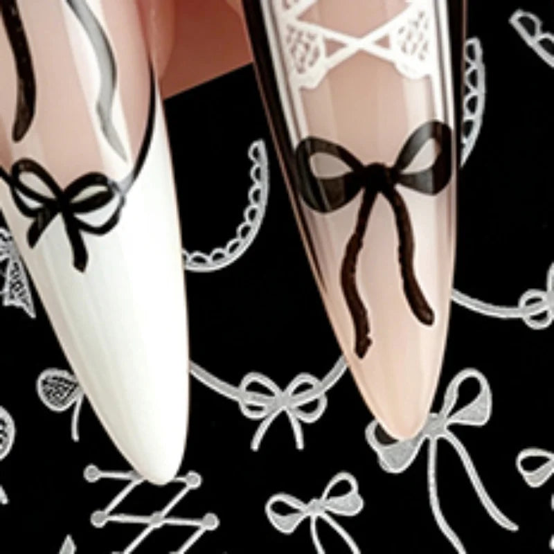 3D Lace & Bow Nail Art Stamping Plate | 30+ Designs Nail Stamping Plate QXL Default Title