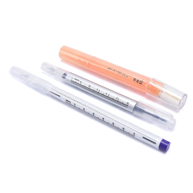 Dual-Head Tattoo Skin Marker Pen with Ruler | Sterilized Tattoo Marker Pen QXL