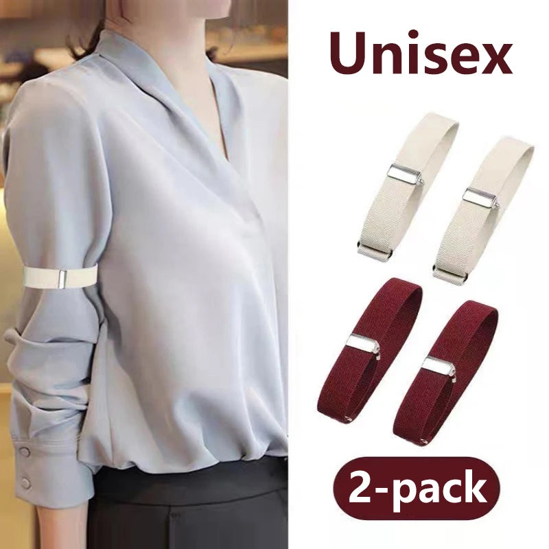 Elastic Shirt Sleeve Holders – Adjustable Anti-Slip Armbands Sleeve Holders QXL