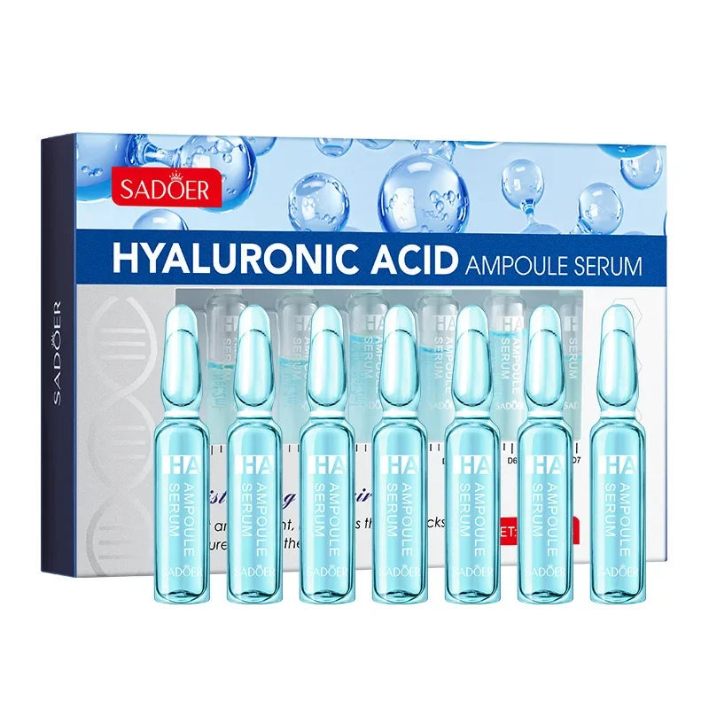 Sadoer Hyaluronic Acid Face Serum 7×2ml | Lift & Hydrate Facial Serum QXL