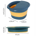 Foldable Foot Bath Tub with Massage Granules | Home & Travel Foldable Foot Bath QXL blue