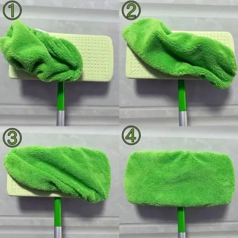 Flat Mop Replacement Cloth Covers | Washable Reusable 1–8 Pack Mop Replacement Cover QXL
