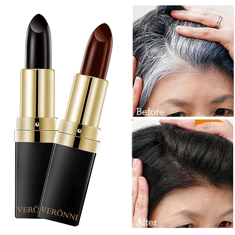 Temporary Hair Dye Pen – Instant Gray Root Coverage | 4 Colors Hair Dye Pen QXL