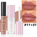 Lip Glaze & Lip Oil Combo | Hydrating Glass-Shine Lip Gloss Set Lip Gloss Set QXL 1101