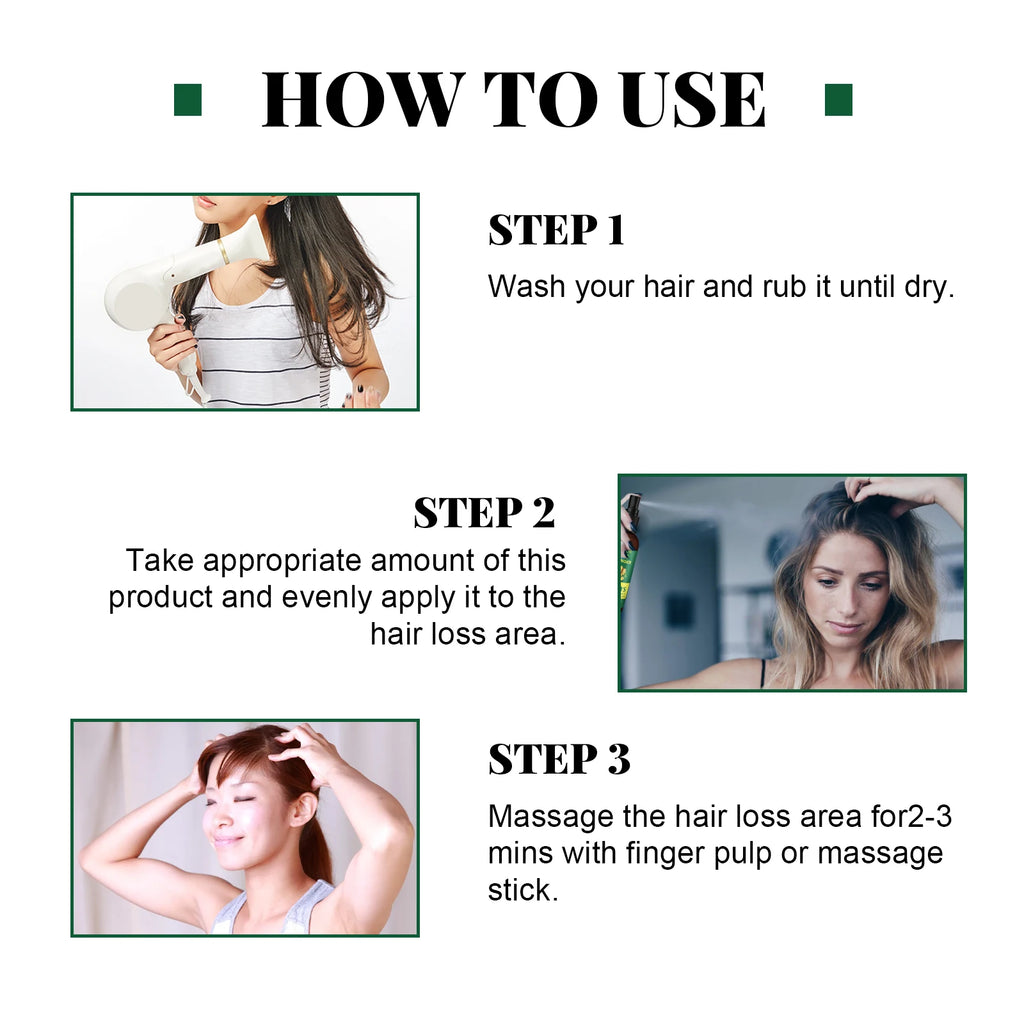 Ginger Root Hair Serum Spray | Scalp Nourish & Strengthen Hair Scalp Serum QXL