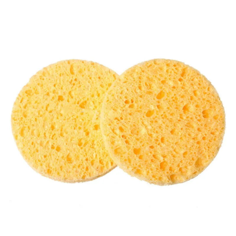 Natural Cellulose Facial Cleansing Sponge Pads | 5–10 Pack Facial Cleansing Sponge QXL