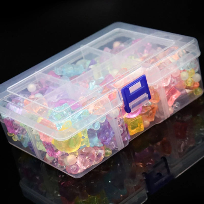 6-Grid Transparent Plastic Storage Box | Tools, Jewelry & Tackle Plastic Storage Box QXL