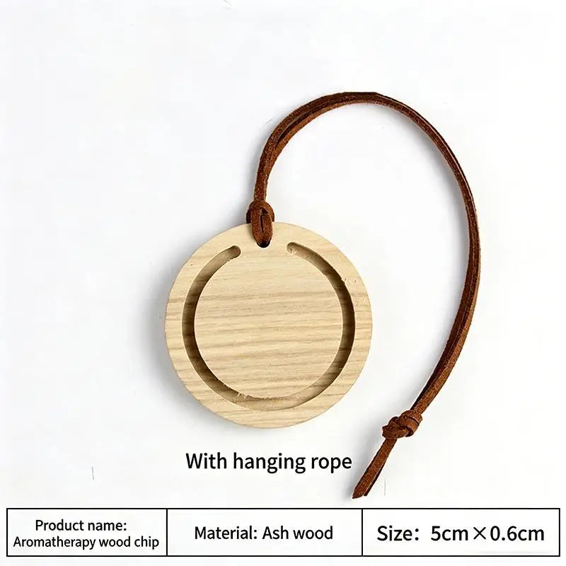 Handmade Wood Essential Oil Diffuser Pendant | Car & Home Wood Aroma Diffuser QXL White