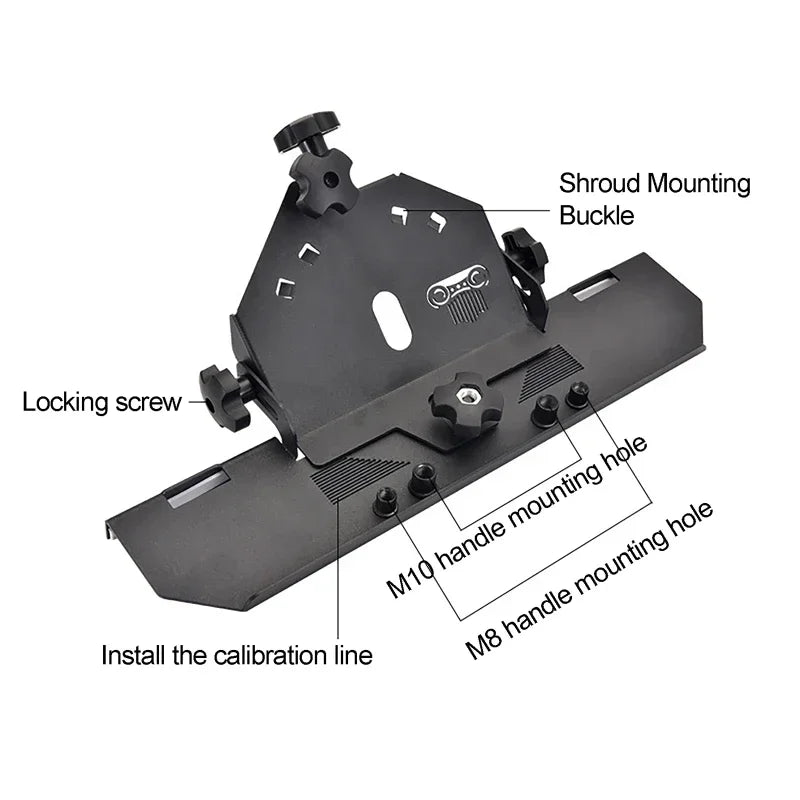 45° Chamfer Bracket for 125 Angle Grinder | Aluminum Alloy Angle Grinder Accessory QXL