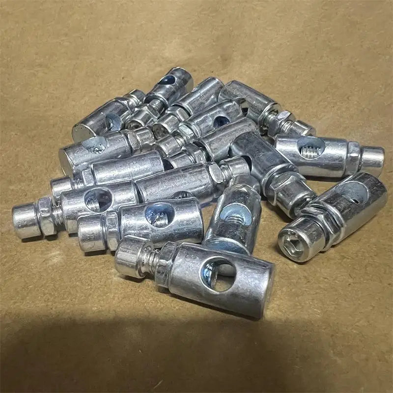 10-Pack Metal Throttle Cable Nipple Stoppers | Kart Bike Mower Cable Stopper Set QXL