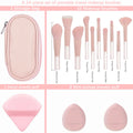 10-Piece Travel Makeup Brush, Sponge & Powder Puff Kit Travel Makeup Brush Set QXL 14 pcs style 6