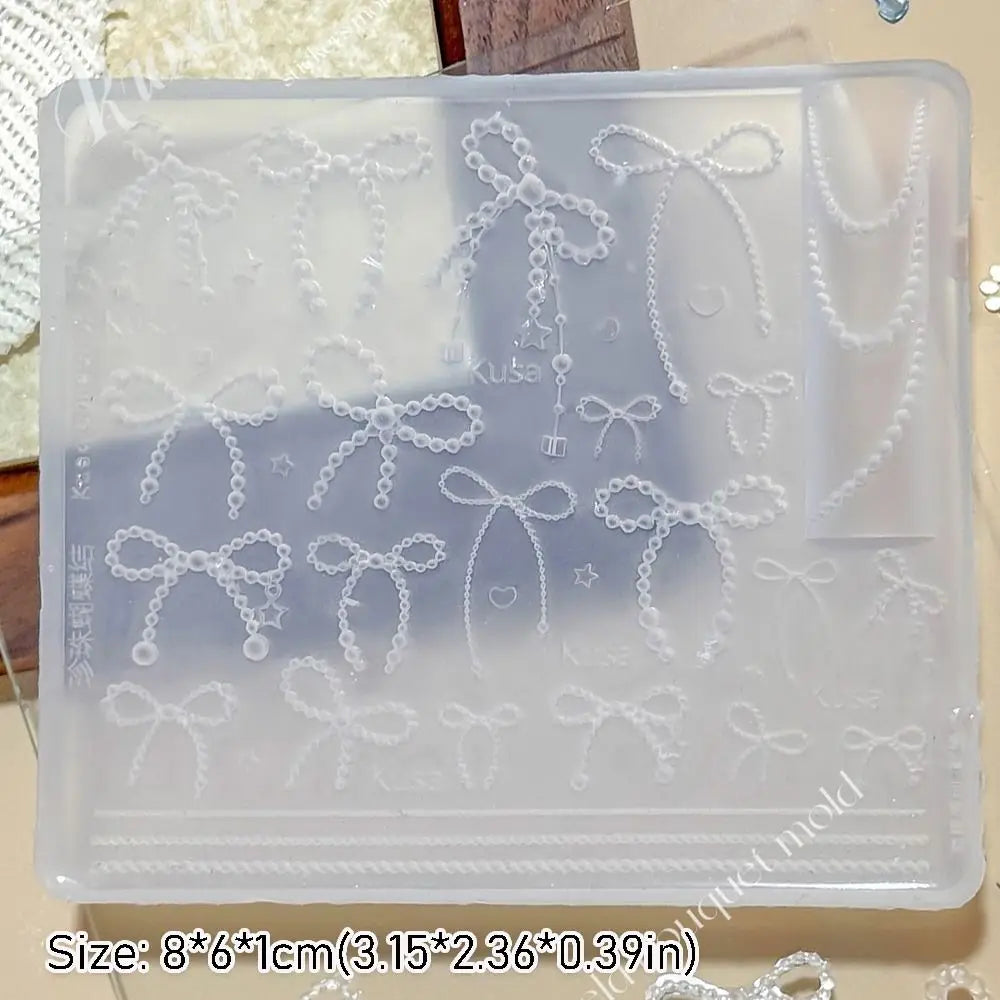 3D Bowknot Butterfly Silicone Nail Art Mold | DIY Manicure Nail Art Mold QXL